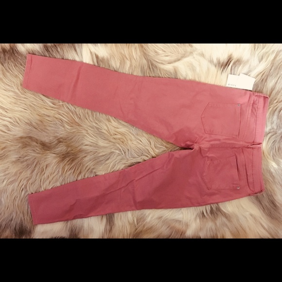JUSTFAB Skinny Leg Jeans Rose/Coral Size 28 New - Picture 7 of 9